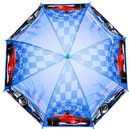 Дитяча парасолька "Гонки" Bambi MK 5798(Light-Blue-1) тростина 60,5 см, діаметр 83 см