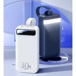 Зовнішній акумулятор Remax PowerBank Bole 20W+22.5W PD+QC Fast Charging 30000mAh White (RPP-522) 60419-ska - мініатюра 2