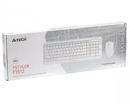 Комплект Fstyler Sleek Multimedia Comfort F1512 White клавіатура+миша A4Tech teh0020651 - мініатюра 5