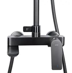 Душова система універсальна Qtap Vlasta New Gunmetal Black PVD з виливом QTVLA111GMB45651 - мініатюра 10