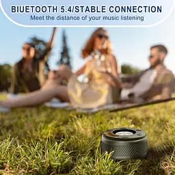 Bluetooth-динамік Dbasne, портативний динамік для ванної кімнати зі світлодіодом - мініатюра 4