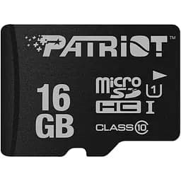 Карта памяти Patriot microSDHC LX Series 16 GB Class 10 PSF16GMDC10