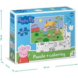 Пазл DoDo 2 в 1 Peppa Pig, 60 елементів (200119) - мініатюра 6