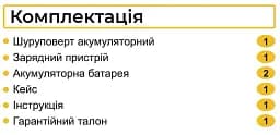 Шуруповерт професійний акумуляторний Zegor CDP-21/21В/37 Нм/дві швидкості/2 батареї 21 В 2 Ач/реверс/підсвічування/кейс
 - мініатюра 10
