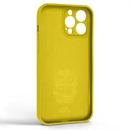 Силиконовый чехол для Apple iPhone 13 Pro Max, Icon Ring, желтый, панель-накладка, с кольцом-подставкой на 360°, противоударный, возможность использования магнитных держателей, ArmorStandart (ARM68678) - мініатюра 2