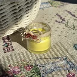 Пасхальная свеча желтая в баночке маленькая MIS LT