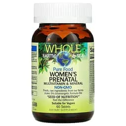 Мультивітаміни та мінерали для вагітних Natural Factors Women's Prenatal Multivitamin & Mineral 60 таблеток