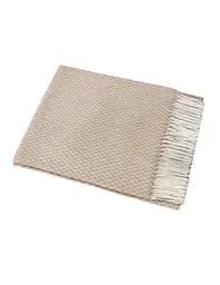 Плед бавовняний Миами Linda Vladi білий-пісок 140х200