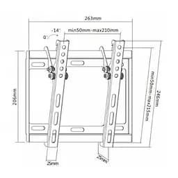 Кронштейн Brateck LP34-22T - мініатюра 7