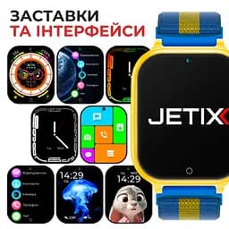 Дитячий смарт-годинник JETIX G100 4G Love Ukraine зі змінним корпусом і ремінцем у комплекті - мініатюра 7