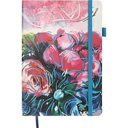 Блокнот діловий Buromax Cherie А5 96 арк. в лінійку обкладинка штучна шкіра синій (BM.295205-02)