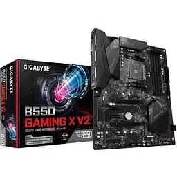Материнська плата Gigabyte AM4 (B550) B550 Gaming X V2, B550, 4xDDR4, CrossFireX, Int.Video(CPU), 4xSATA3, 2xM.2, 1xPCI-E 16x 4.0, 1xPCI-E 16 3.0, ALC887, GLan, 6xUSB3.2/6xUSB2.0, DVI-D/HDMI, ATX - мініатюра 2