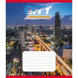 Зошит учнівський "Міста" 018-590539K-4 в клітинку, 18 аркушів