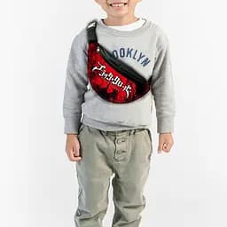 Сумка-бананка детская Чёрный клевер - Аниме 32х15см,через плечо для мальчика (00302)