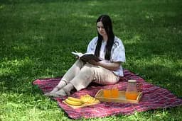 Плед Ardesto Picnic 130х170 см 100% поліестер клітинка червоний pbe0050457 - мініатюра 9