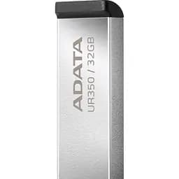 USB флеш накопичувач ADATA 32GB UR350 Silver-Black USB 3.2 (UR350-32G-RSR/BK) - мініатюра 3