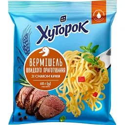 Вермишель быстрого приготовления Хуторок со вкусом утки 60 г