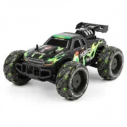 Радіокерована трюкова машина RQ 3040-02, роликові колеса, акумулятор 3.7V, пульт 2.4G, світло, звук, музика, Зелений