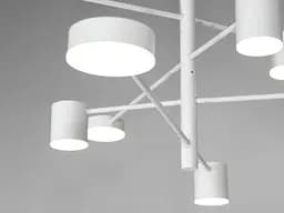 Люстра LED Diasha D302-8WH 40W, 4100K, біла, 8 ламп, для коридору, вітальні, спальні, світлодіодна, IP20, 95 см - мініатюра 3