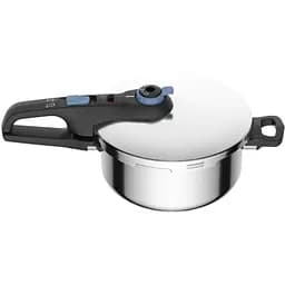 Tefal Скороварка Secure Trendy, 4л, с паровой корзинкой, нержавеющая сталь, пластик