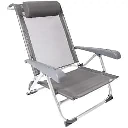 Кресло раскладное Bo-Camp Saint-Tropez серое (DAS303395)