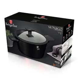 Каструля з кришкою Berlinger Haus Monaco Collection, 6,1 л, чорна (BH 7088) - мініатюра 2