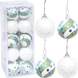 Набір ялинкових іграшок "Кулі" 2023-160 (116515) в наборі 20 шт по 5 см