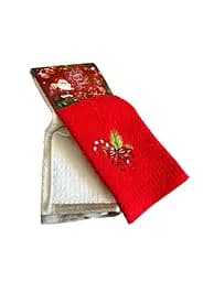 Набір 2 бавовняних рушників Nilteks кухонні 40х60 см Happy New Year різнобарвний TC303376112