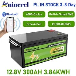 Акумулятор Anenji LiFePO4 12V (12.8V/304Ah/3840Wh) (ANJ-12V-300AH-PX) - мініатюра 5