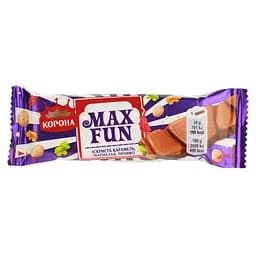 Шоколад Корона Max Fun молочний з мармеладом, печивом та карамеллю 38 г (659486)