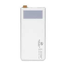 Повербанк 20000mAh Power Bank Kraft KPB-2320FCL White 22.5W QC3.0 LED-фонарь (43-00059)