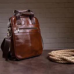 Чоловіча шкіряна сумка Vintage 27,5х33х6,5 см sum0012884 - мініатюра 9