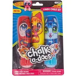 Набор цветного мела Scentos Веселые питомцы с держателем (13698)