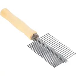 Двосторонній гребінець Fox, дерев'яний, 17,5х5,5 см