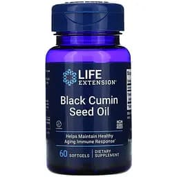 Натуральна добавка Life Extension Black Cumin Seed Oil, 60 капсул