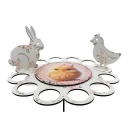 Великодня підставка біла на 12 яєць