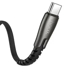 Кабель Hoco U58 Pisces Cable USB to Type-C 2,4A 1,2m Black