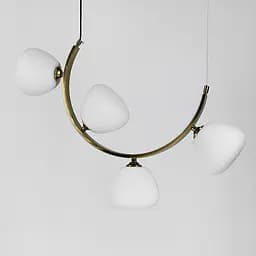 Вражаюча люстра MODERN FLORAL ARCH на 4 плафони Line.F C 18D/4 AB - мініатюра 4