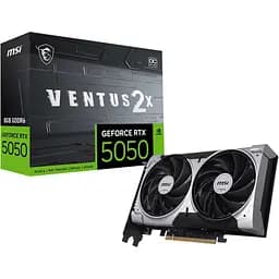 Видеокарта MSI GeForce RTX 5050 8GB Ventus 2X OC (G5050-8V2C) EU [141459]