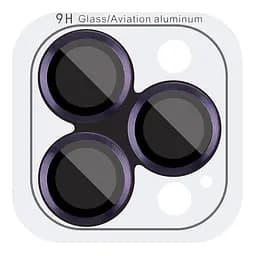 Захисне скло Metal Classic на камеру в упак. для Apple iPhone 14 Pro 6.1/14 Pro Max 6.7 Темно-Фіолетовий/Deep Purple