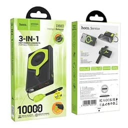 Зовнішній акумулятор Hoco DB83 10000 mAh 22.5 W power bank з вбудованим кабелем - мініатюра 7