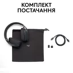 Bluetooth-гарнітура Logitech Zone Vibe Wireless UC Graphite (981-001199) - мініатюра 6