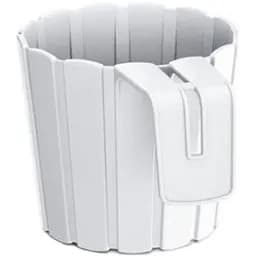 Горщик для квiтiв Prosperplast Boardee Hook круглий навісний, 150 мм, білий (25333-449)