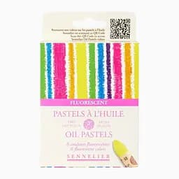 Набір олійної пастелі Sennelier Fluorescent, 6 кольорів, картон