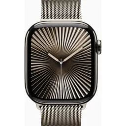 Смарт-годинник Apple Watch Series 10 GPS + Cellular 42mm Natural Titanium Case w. Natural Milanese Loop (MWXF3) - мініатюра 2