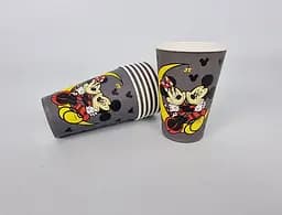 Стакан  кольоровий паперовий з малюнком об'єм 340 мл "MICKY MOUSE" 50 шт/уп. - мініатюра 4