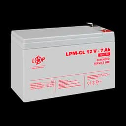 Акумулятор гелевий LPM-GL 12V - 7 Ah - мініатюра 4