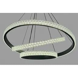 Підвісна люстра LED у вітальню Linisoln 1956-80*60*40 BK метал, акрил, LED-стрічка, 80*60*40 см, потужність 140 Вт - мініатюра 4