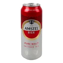 Пиво Amstel світле 5% 0.5 л з/б