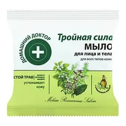 Мило для обличчя та тіла Домашній Лікар, Потрійна сила, 70 г - мініатюра 2